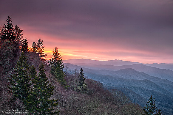 2016-09-23 - 1st Place - Nature Competition - "Sunrise in the Smoky Mountains"