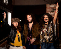 Hanging out before the show (Left to right) Tommy McCullough, Justin Young, Ehab Omran