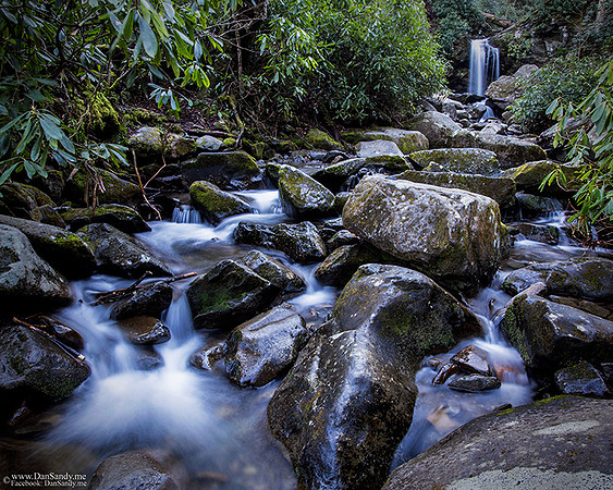 Below Grotto Falls in the Smoky Mountain National Park