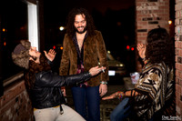 Hanging out before the show (Left to right) Tommy McCullough, Justin Young, Ehab Omran