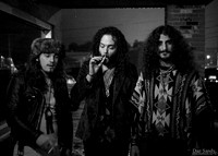 Hanging out before the show (Left to right) Tommy McCullough, Justin Young, Ehab Omran