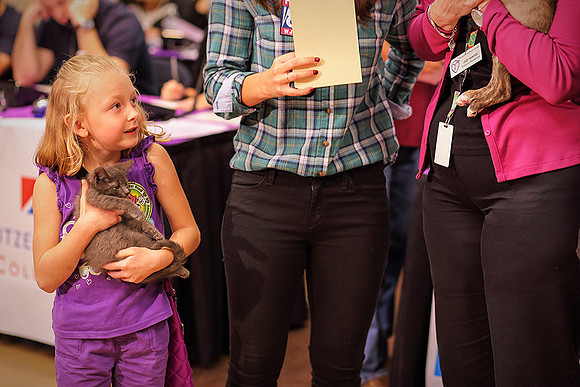 This young lady was making a donation that day and ended up on the air!
