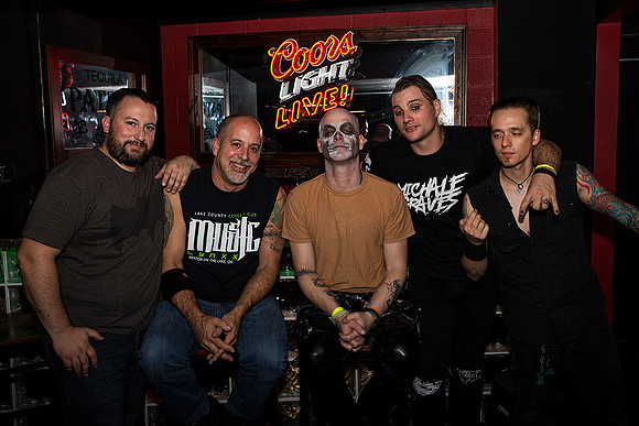 Michale Graves band, with Music Lynxx owner