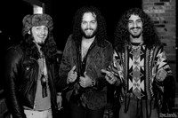 Hanging out before the show (Left to right) Tommy McCullough, Justin Young, Ehab Omran